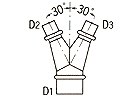 WRE30°管 WRE30°-D1×D2×D3